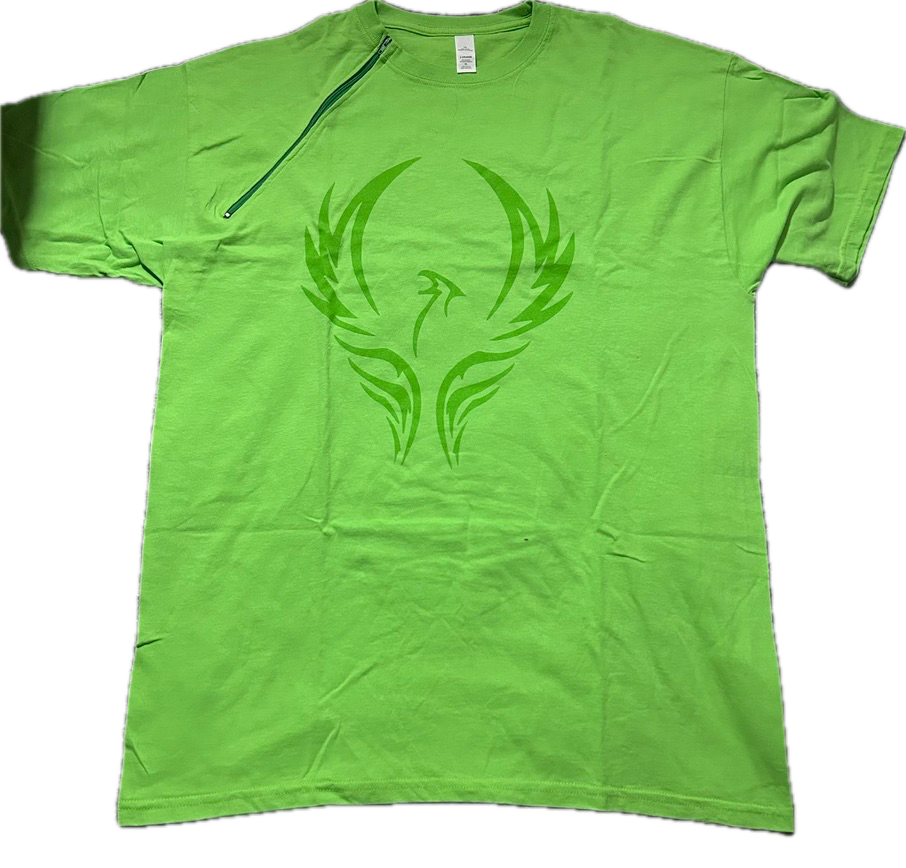 RIGHT ZIPPER Green Phoenix