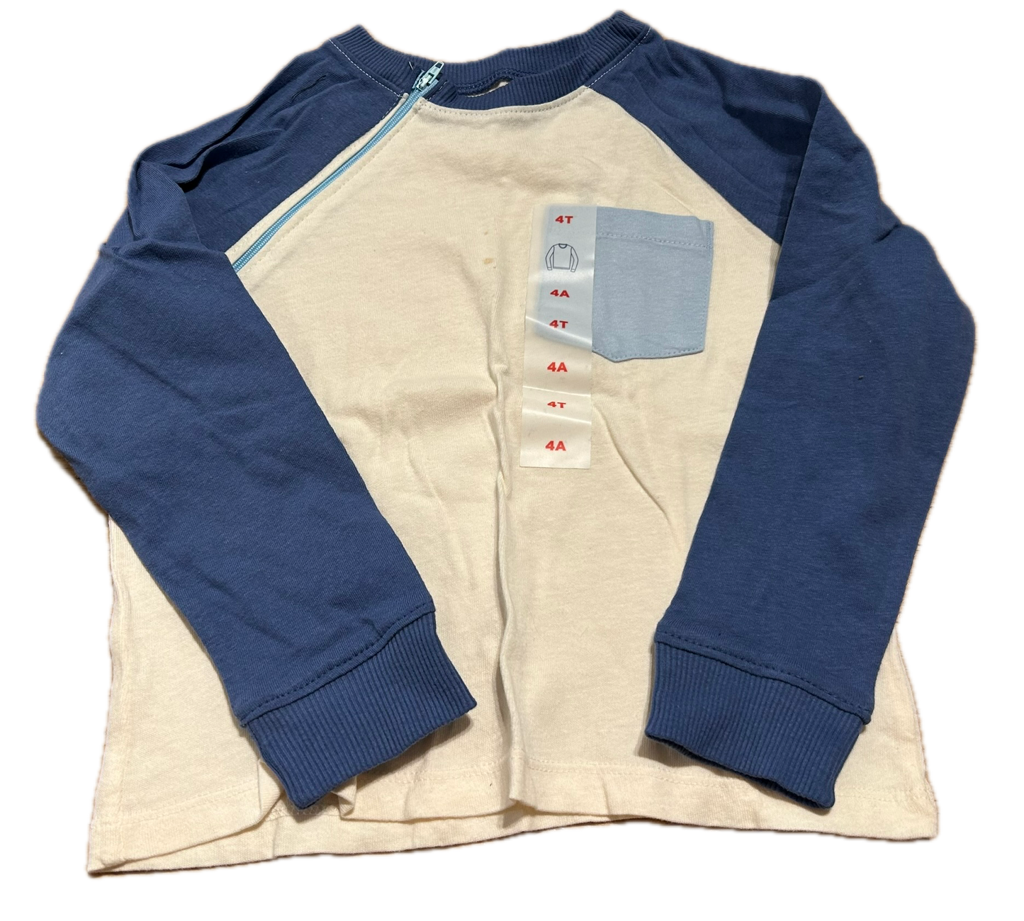 RIGHT ZIPPER Blue Pocket