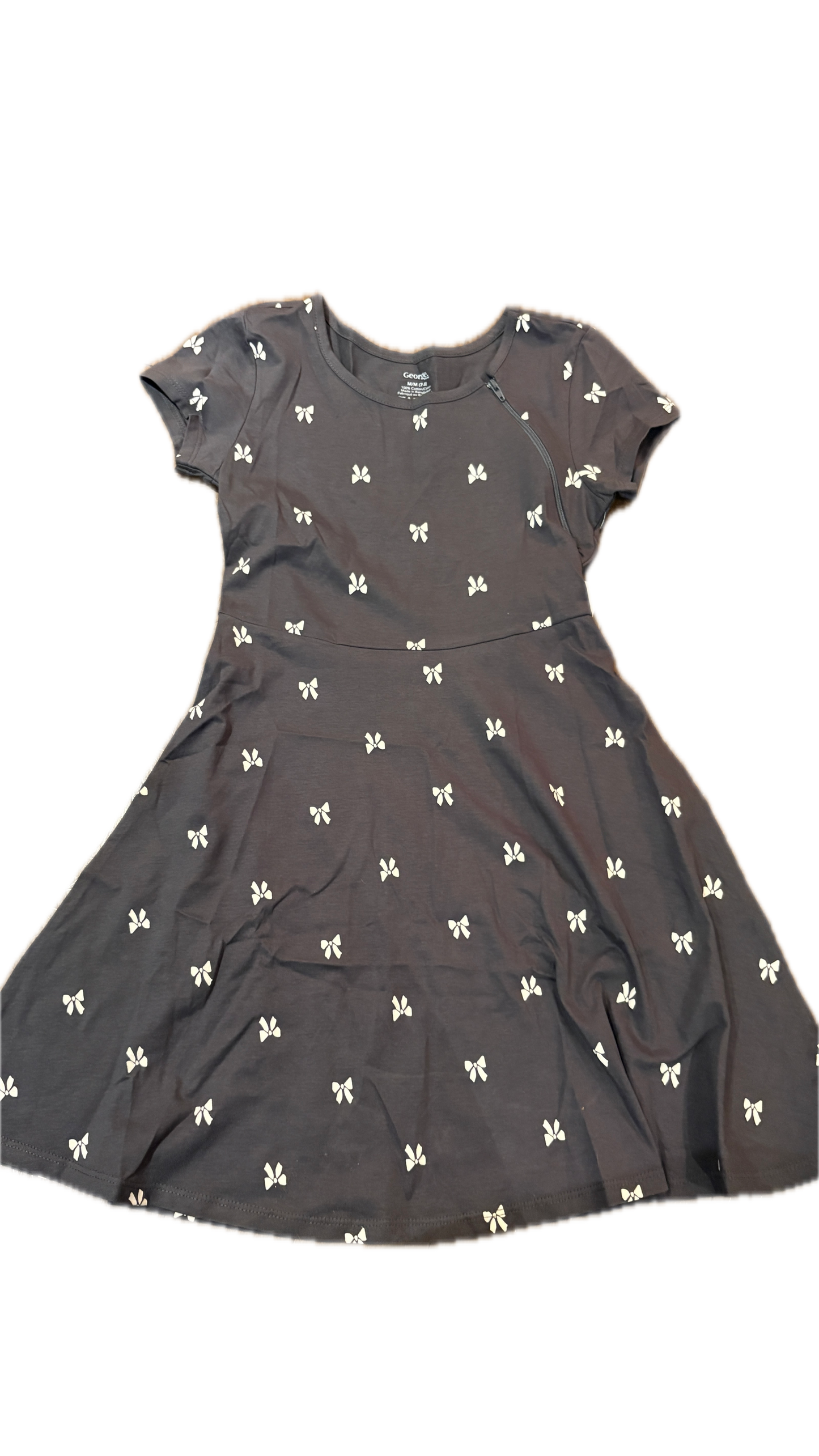 LEFT ZIPPER Bow Dress
