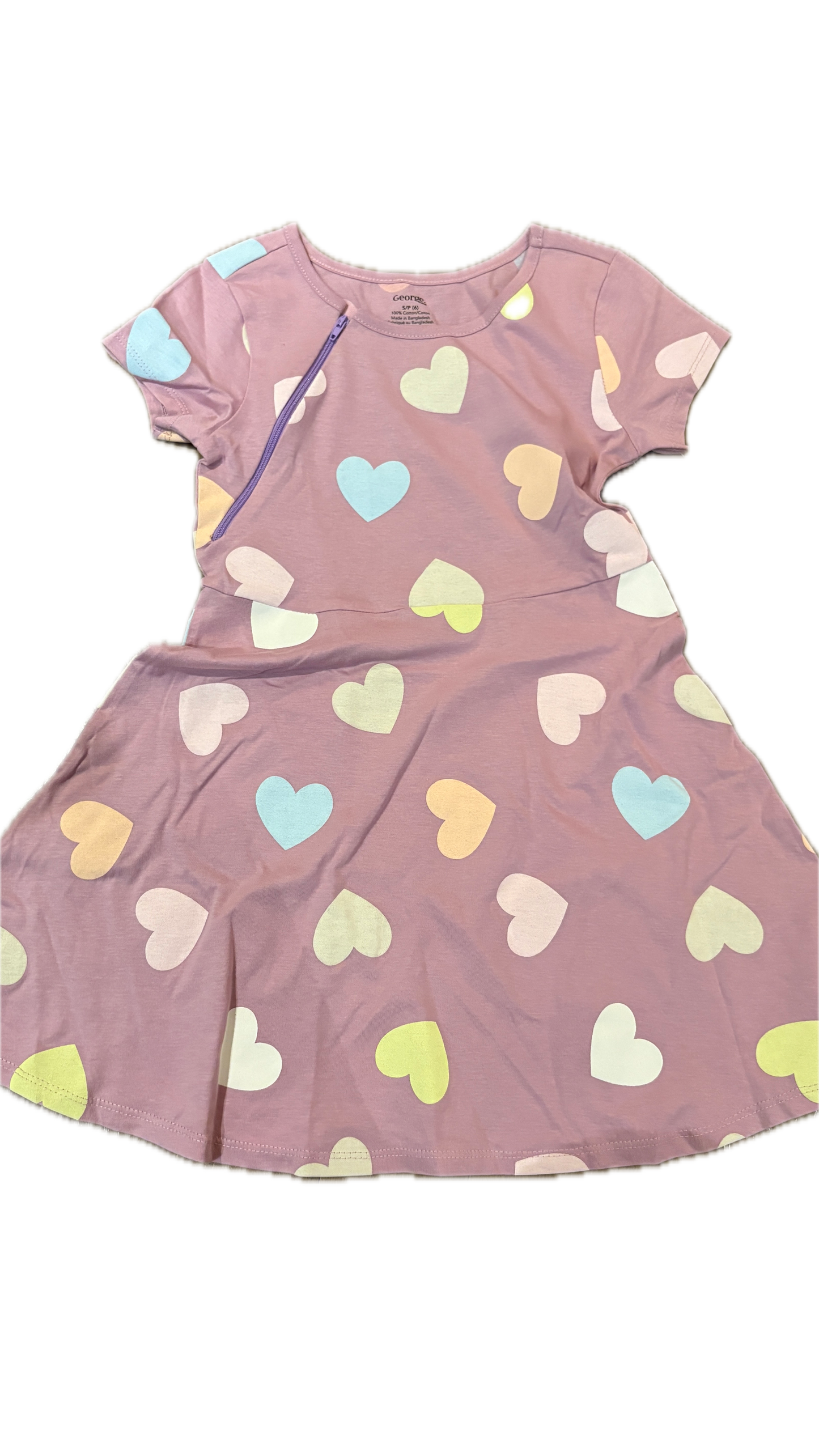 RIGHT ZIPPER Heart Dress
