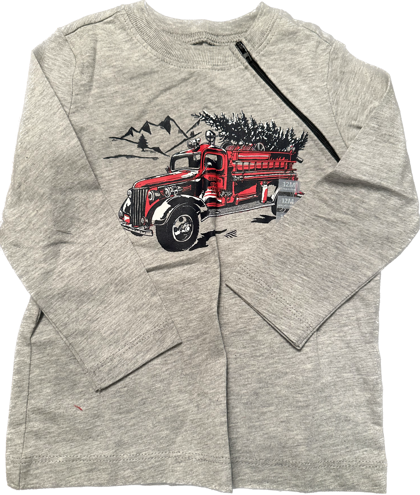 ZIPPER GAUCHE Camion Sapin de Noël Taille 12M