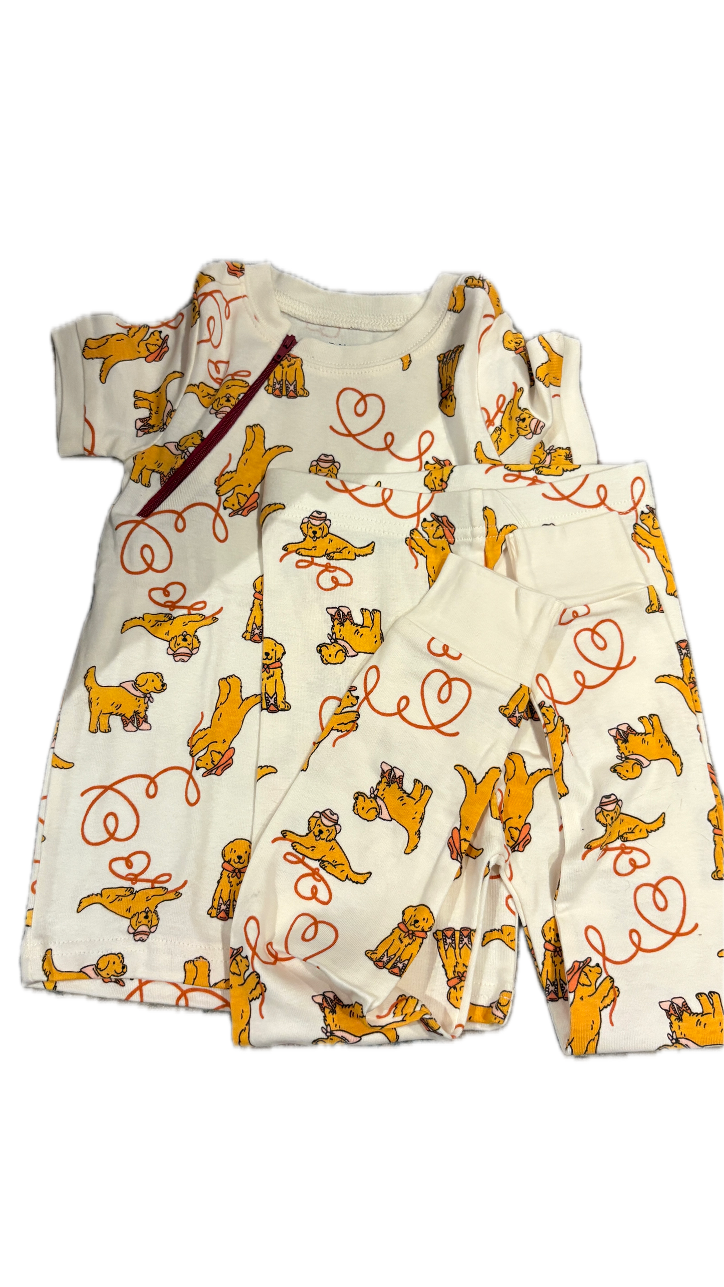 RIGHT ZIPPER Dog PJs