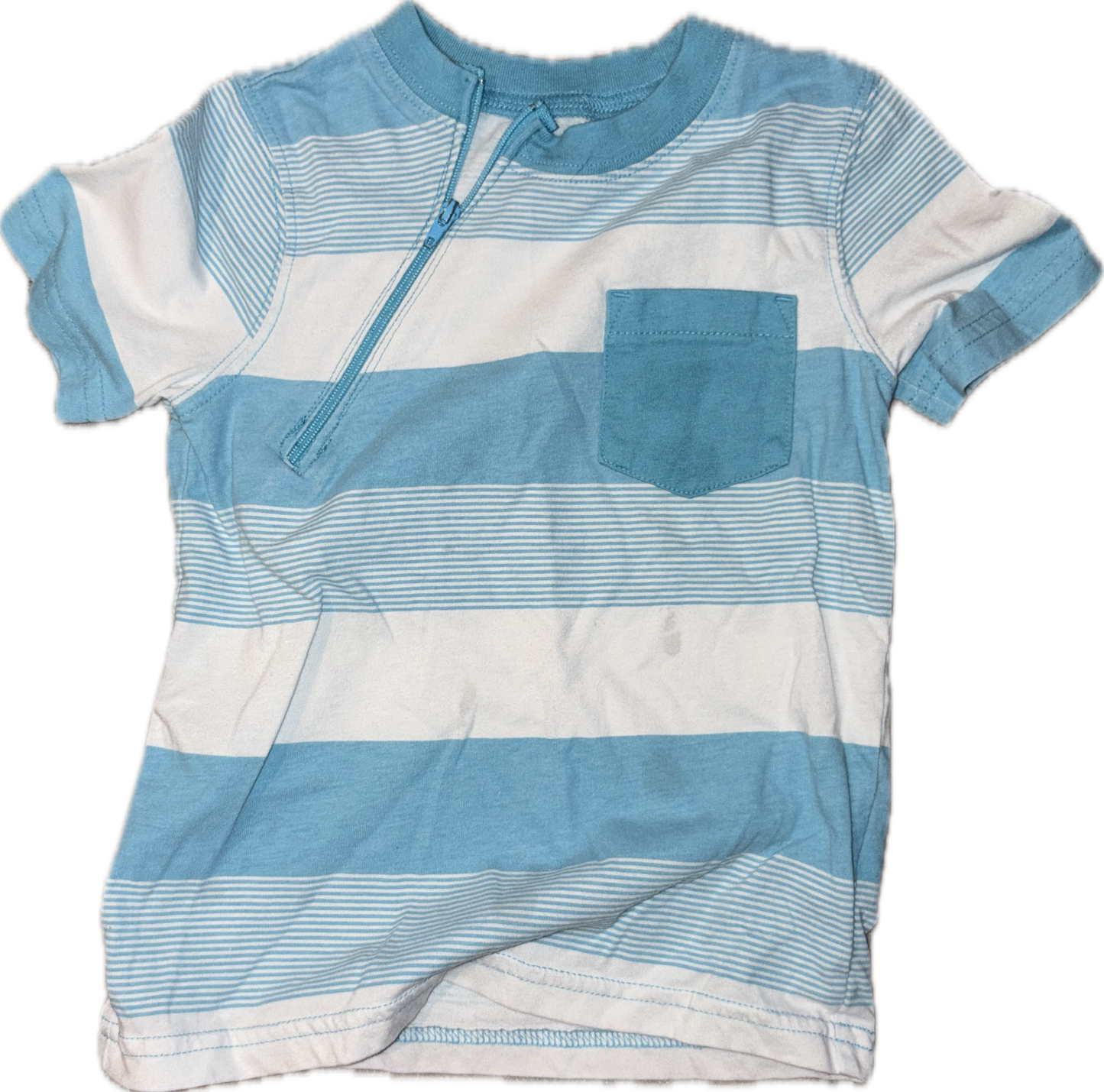 GENTLY USED RIGHT ZIPPER Blue Stripes