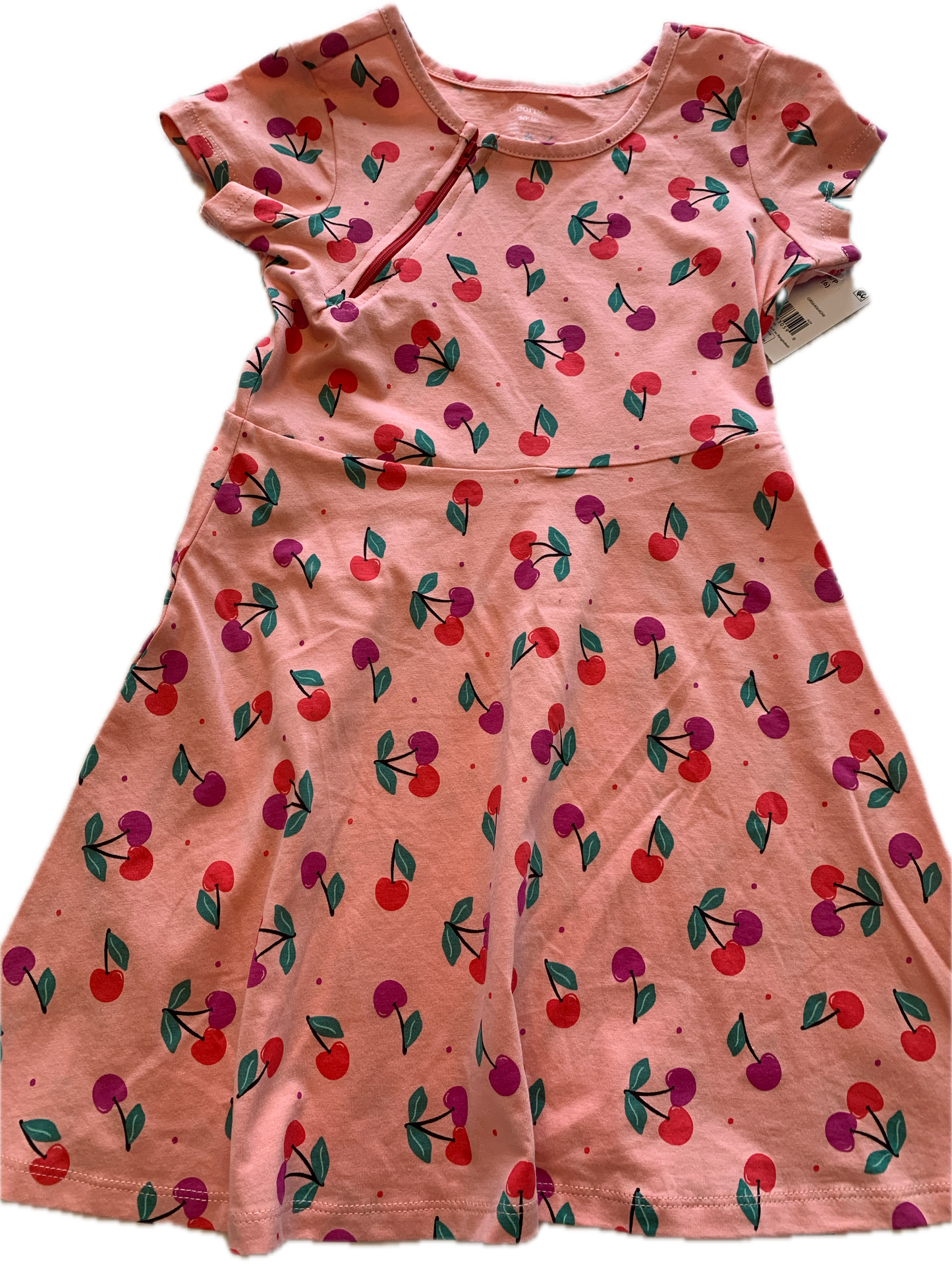 RIGHT ZIPPER Cherry Dress