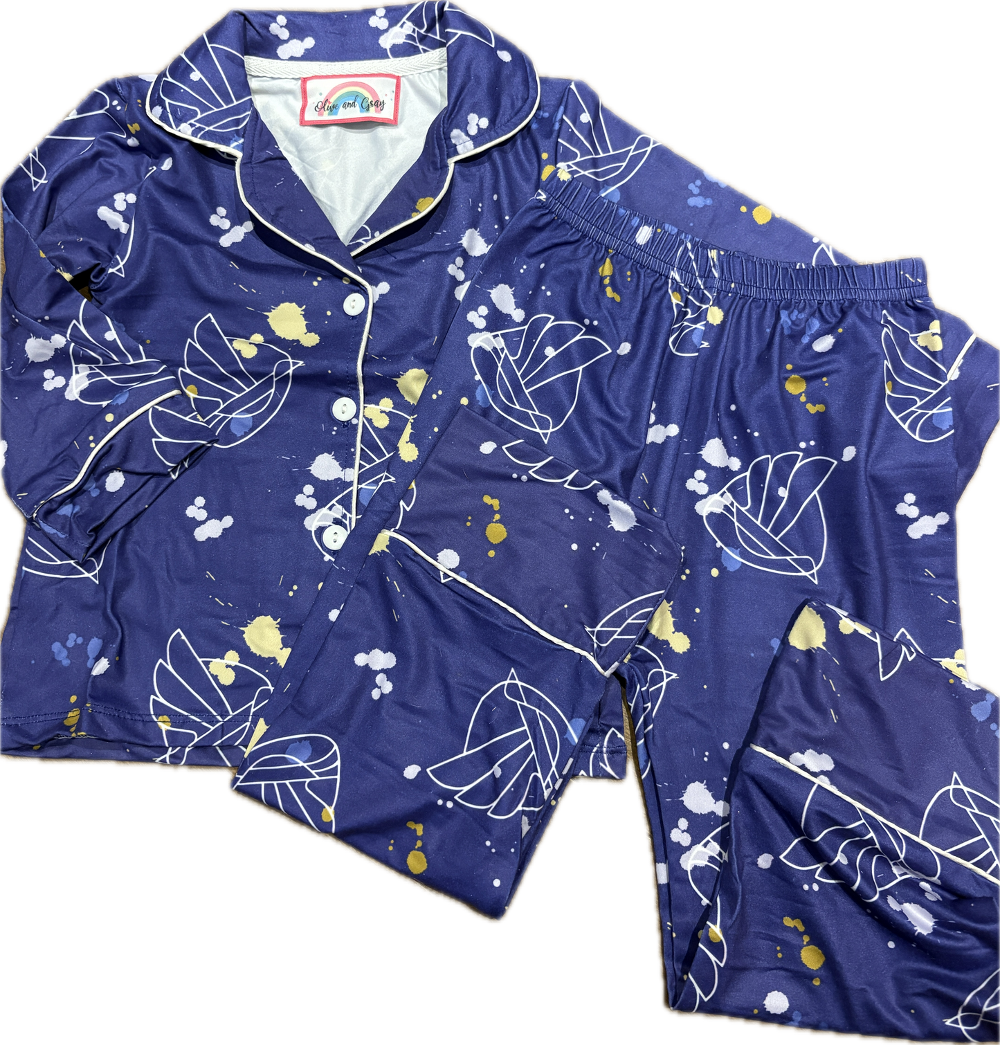 RIGHT ZIPPER Satin PJs