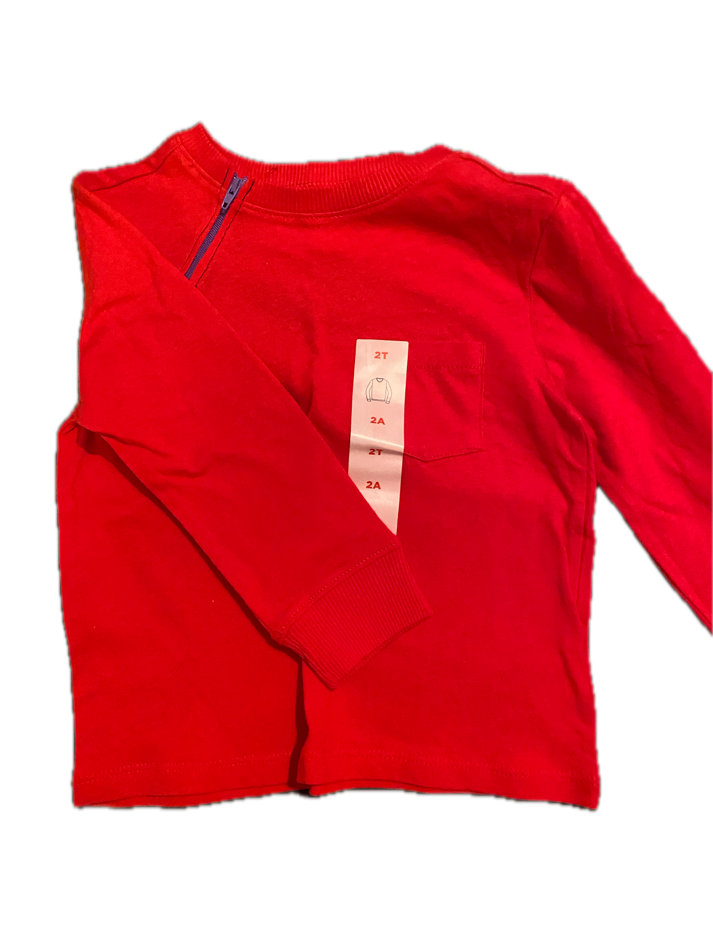 RIGHT ZIPPER Red with Pocket