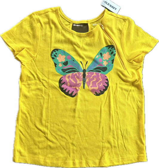 LEFT ZIPPER Yellow Butterfly Size 10-12