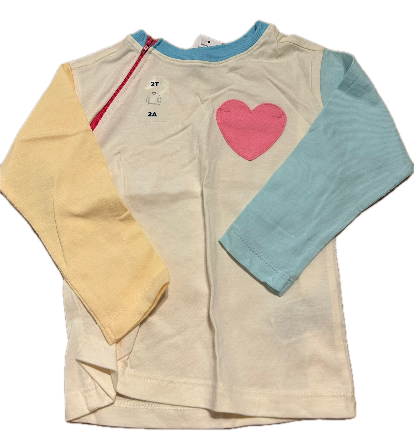 RIGHT ZIPPER Pink Heart