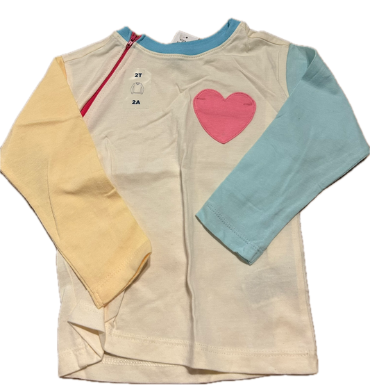 RIGHT ZIPPER Pink Heart