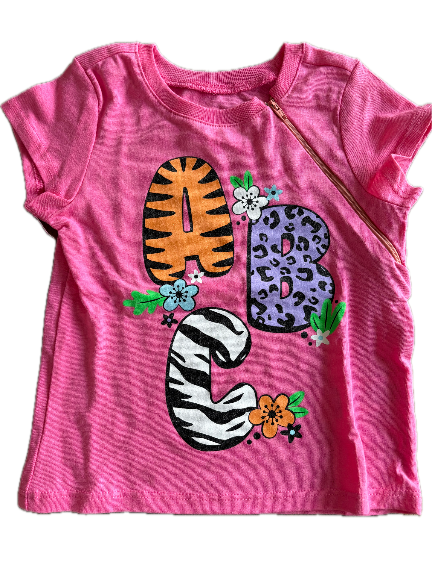 LEFT ZIPPER ABC Onesie