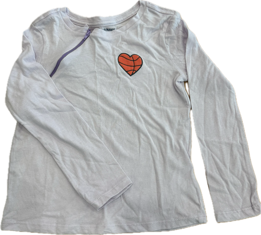 RIGHT ZIPPER Basketball Heart