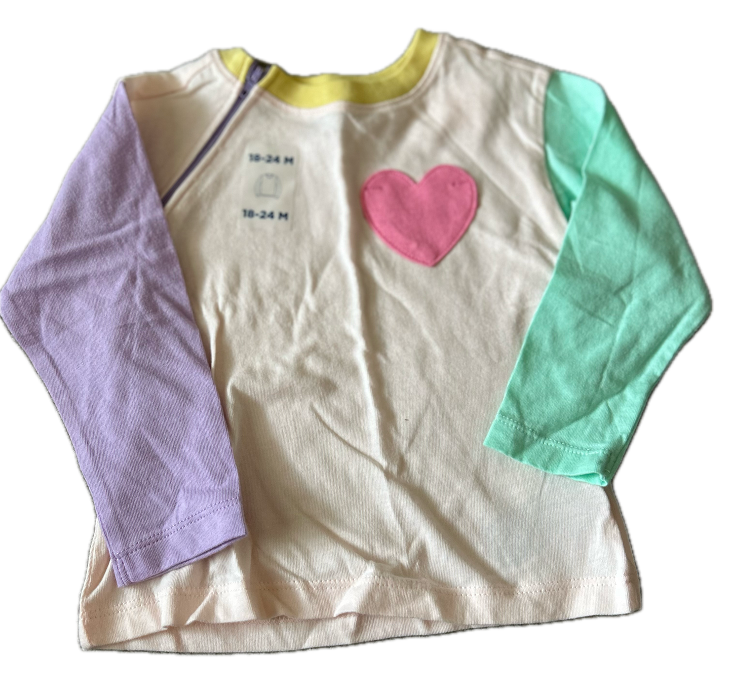 RIGHT ZIPPER Pink Heart