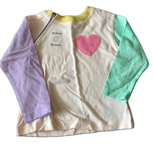 RIGHT ZIPPER Pink Heart