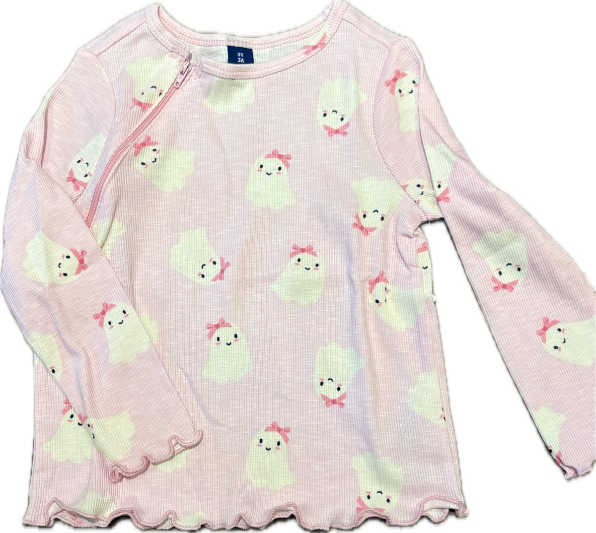RIGHT ZIPPER Pink Ghost