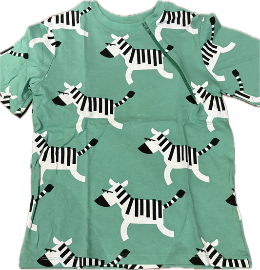 LEFT ZIPPER Zebra