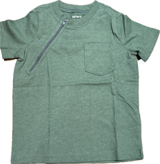 RIGHT ZIPPER Green with Pocket