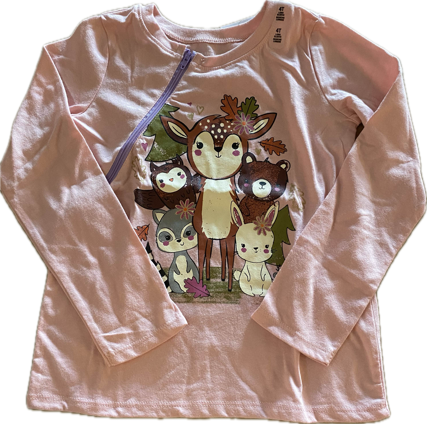 RIGHT ZIPPER Forest Animals