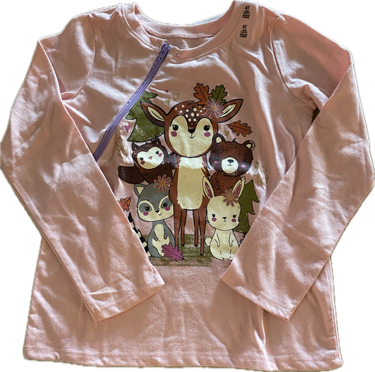 RIGHT ZIPPER Forest Animals