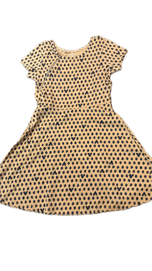 RIGHT ZIPPER Polka Dot and Heart Dress