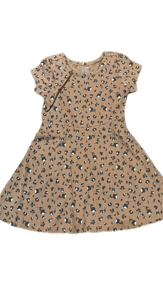 RIGHT ZIPPER Black Flower Dress