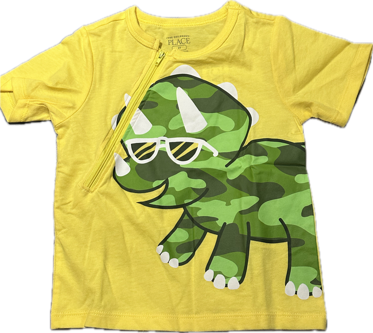 RIGHT ZIPPER Camo Dino Size 2T