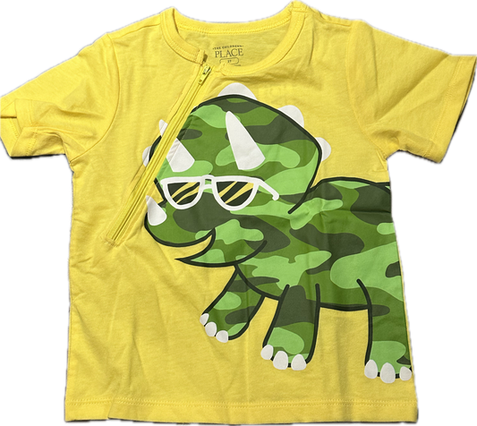 RIGHT ZIPPER Camo Dino Size 2T