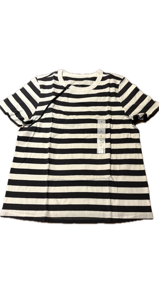 RIGHT ZIPPER Black and White Stripes