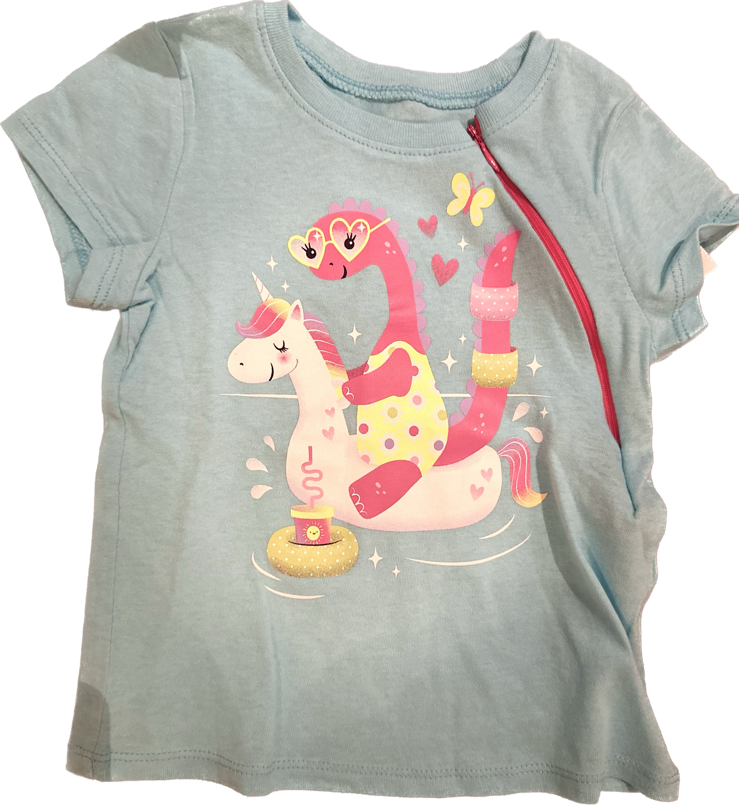 ZIPPER GAUCHE Dino Licorne Taille 2T