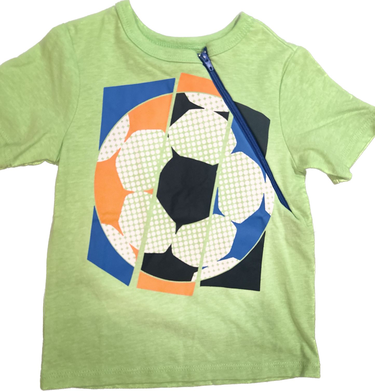 LEFT ZIPPER Soccer Ball Size 2T