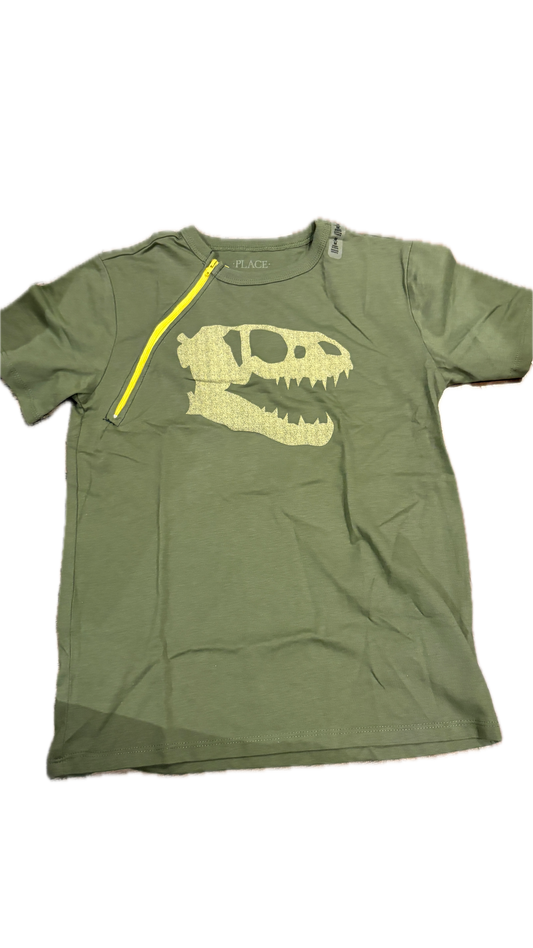 RIGHT ZIPPER Dino Skull