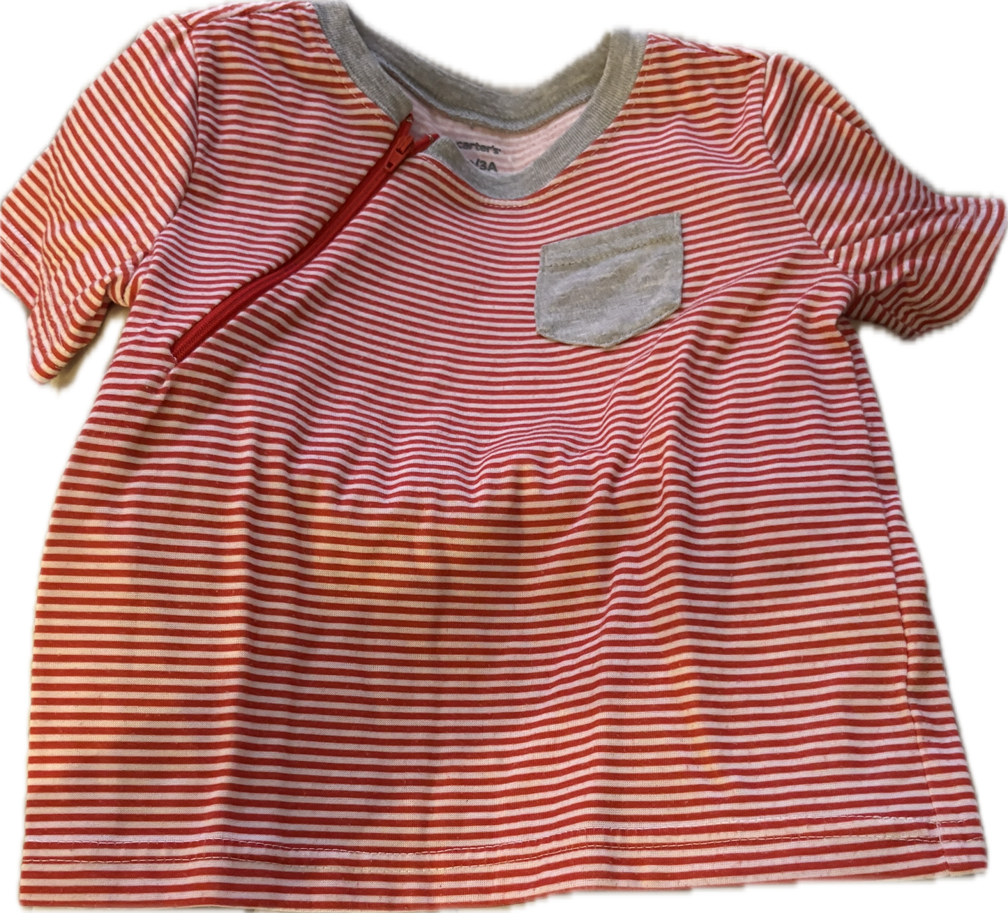 GENTLY USED RIGHT ZIPPER Red Stripes