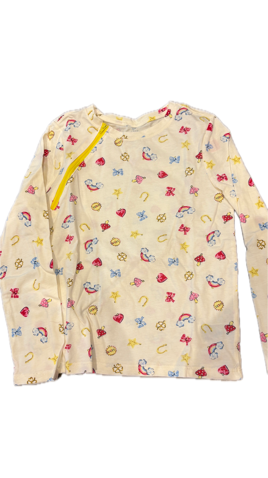 RIGHT ZIPPER Heart + Bows + Rainbow