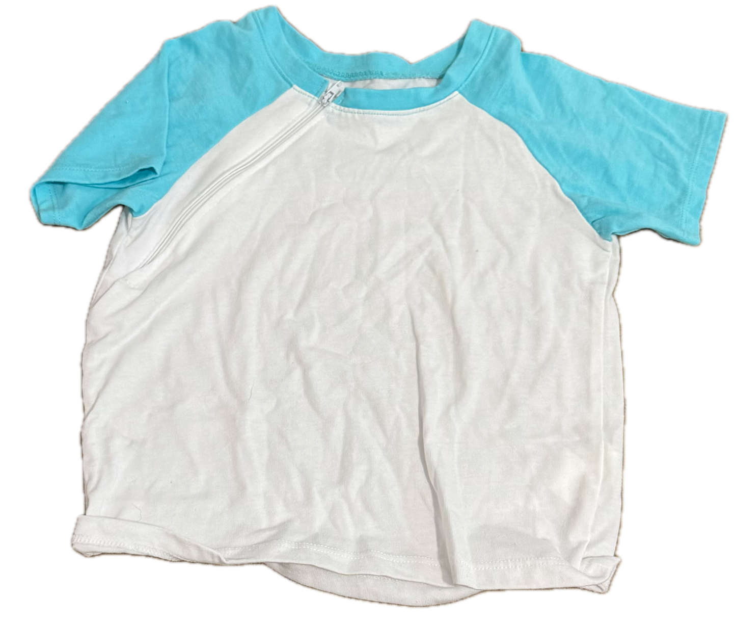GENTLY. USED RIGHT ZIPPER Raglan Blue