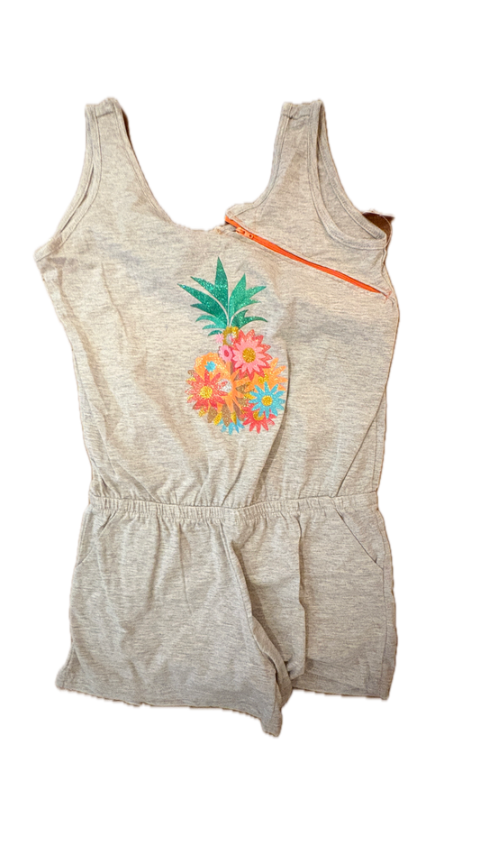 LEFT ZIPPER One Piece Flower Pineapple