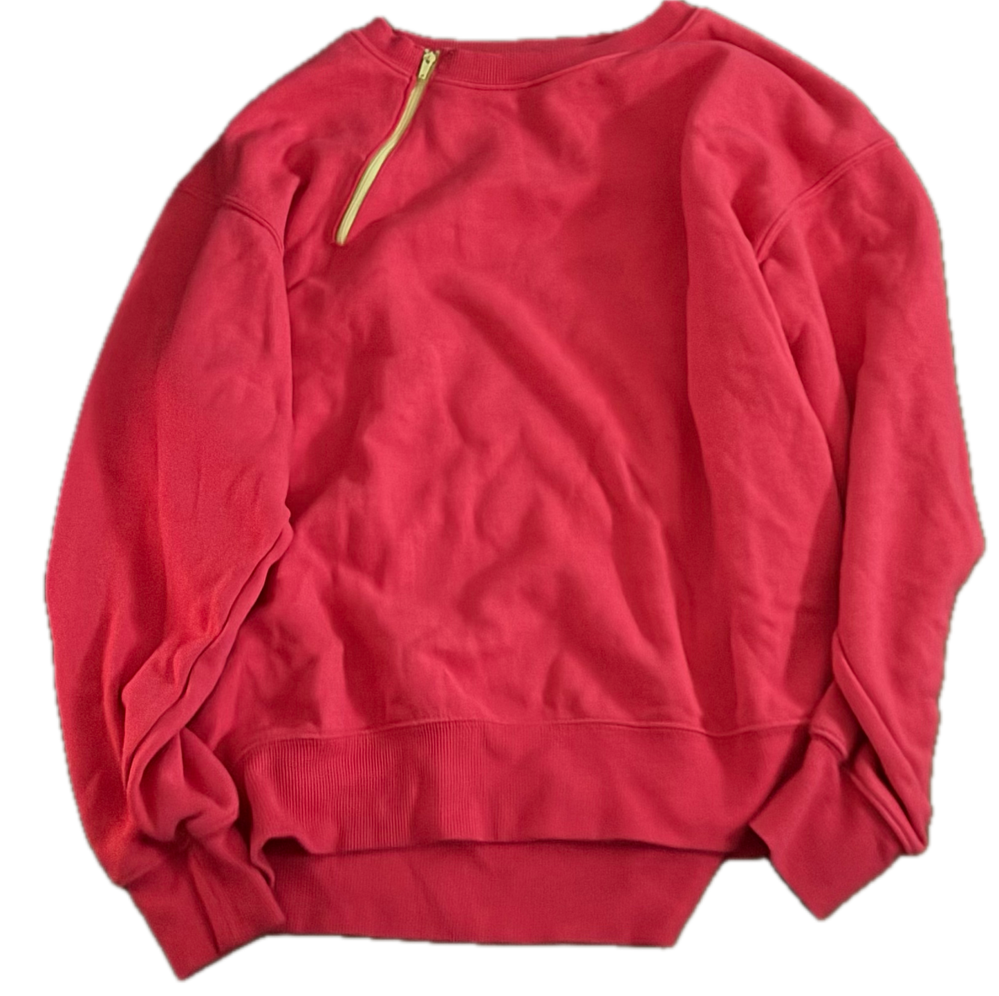 GENTLY USED RIGHT ZIPPER Pink Crewneck