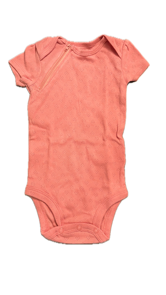 RIGHT ZIPPER Heart Onesie