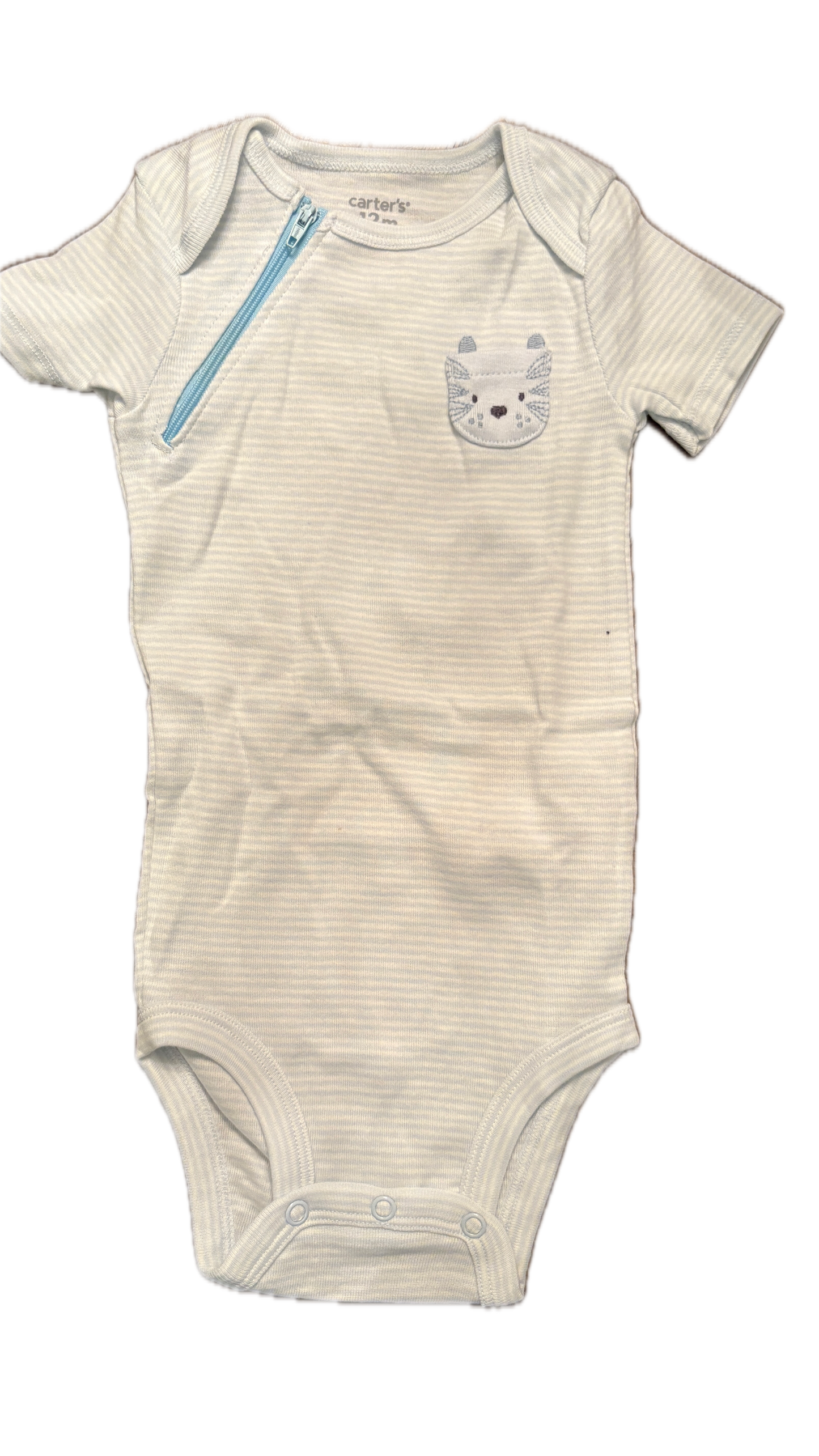RIGHT ZIPPER Cat Onesie