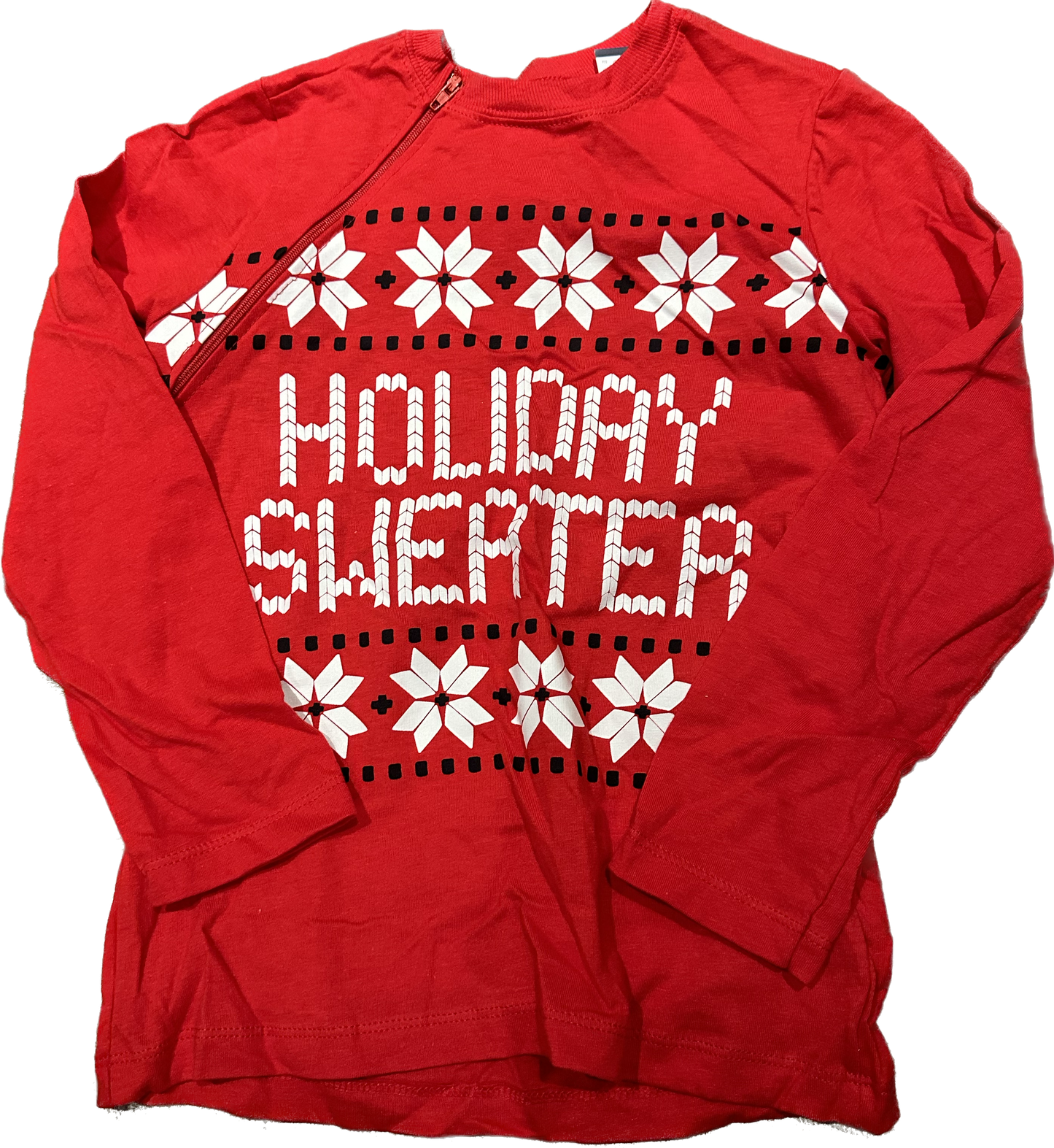 RIGHT ZIPPER Holiday Sweater Size 5