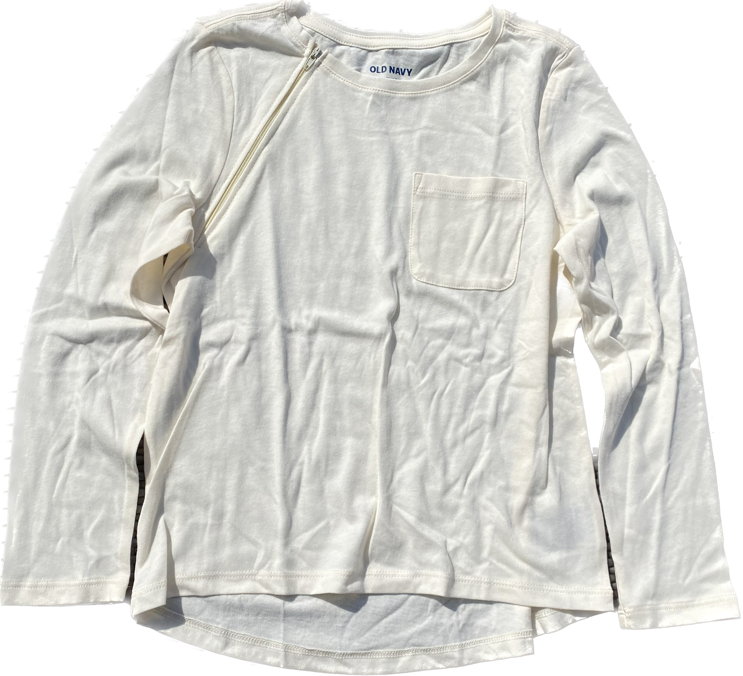 RIGHT ZIPPER Off White with Pocket