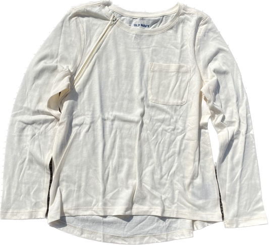 RIGHT ZIPPER Off White with Pocket