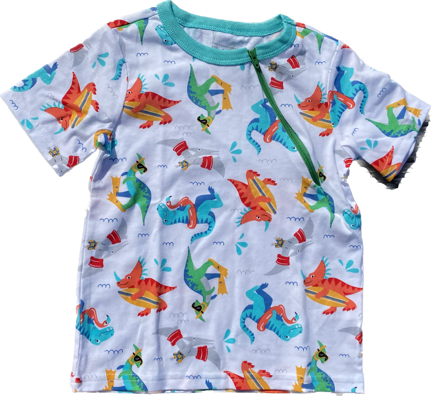 LEFT ZIPPER Swimming Dinos