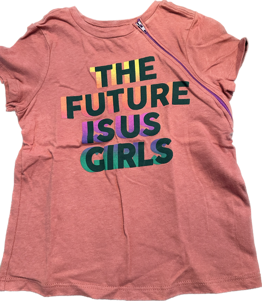 LEFT ZIPPER The Future is Us Girls Size 5