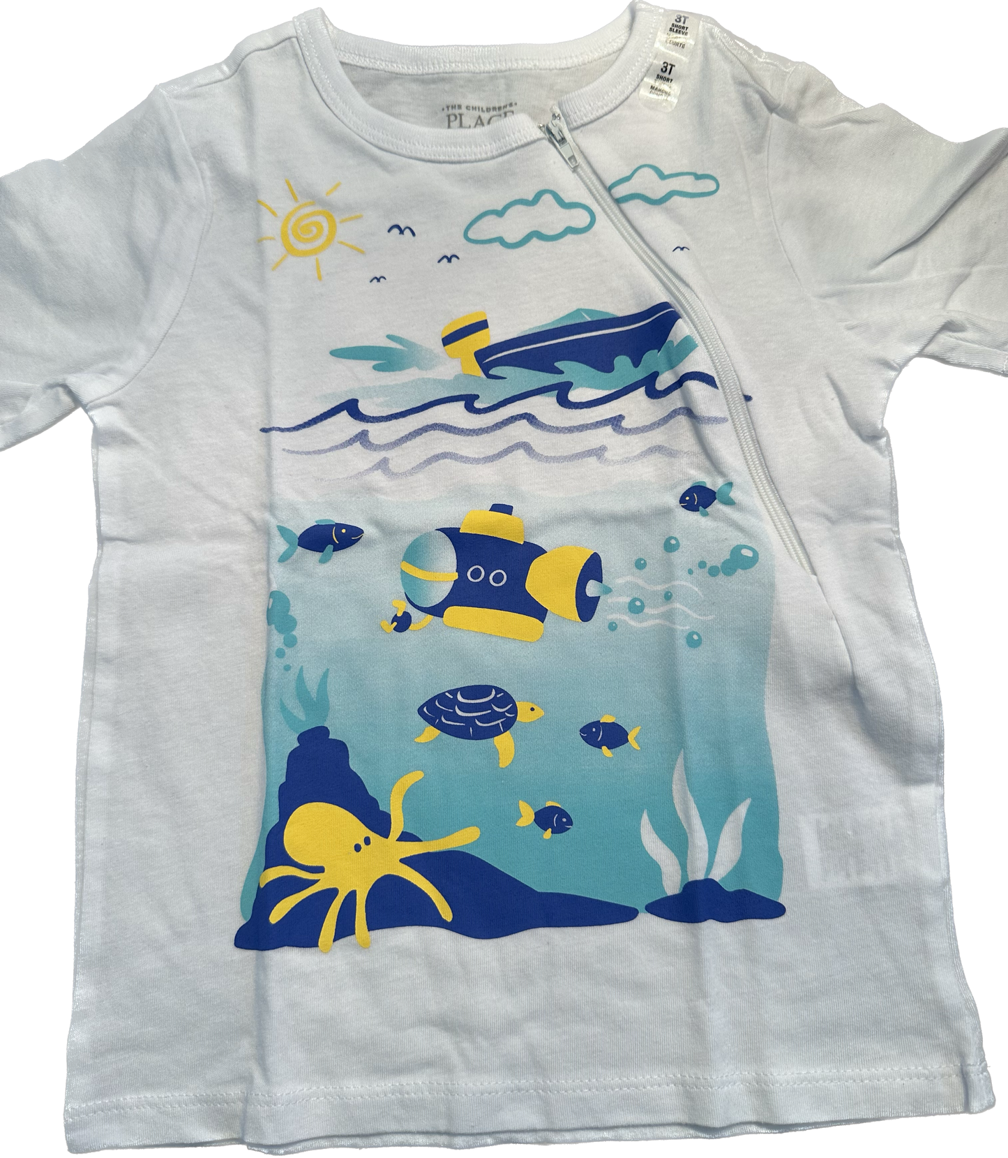 LEFT ZIPPER Underwater Size 3T