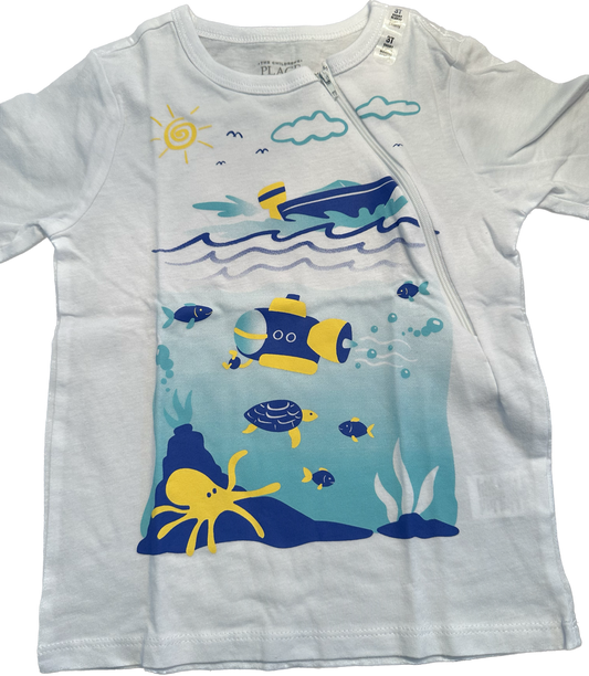 LEFT ZIPPER Underwater Size 3T