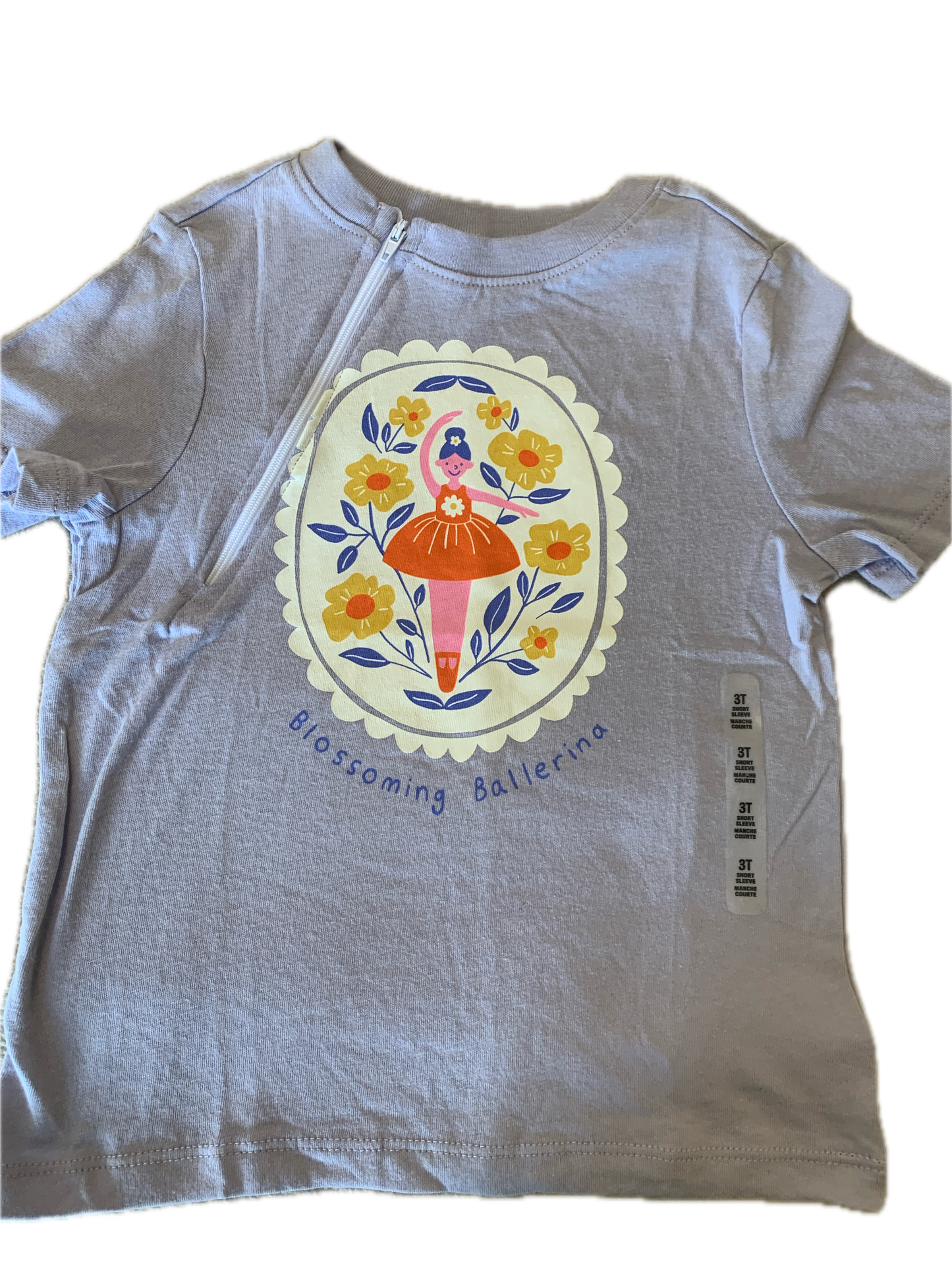 RIGHT ZIPPER Blossoming Ballerina