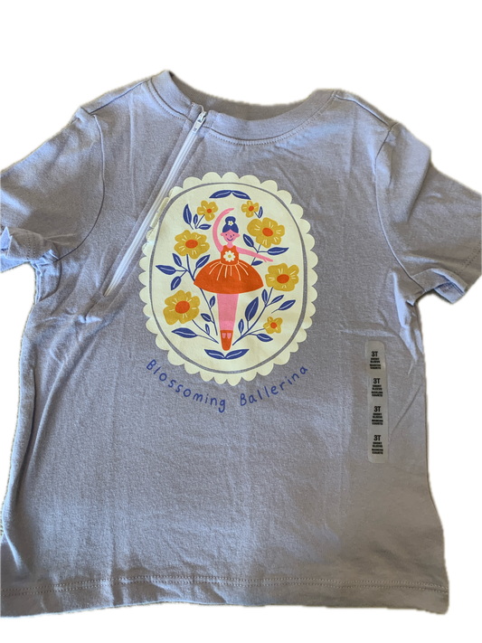 RIGHT ZIPPER Blossoming Ballerina