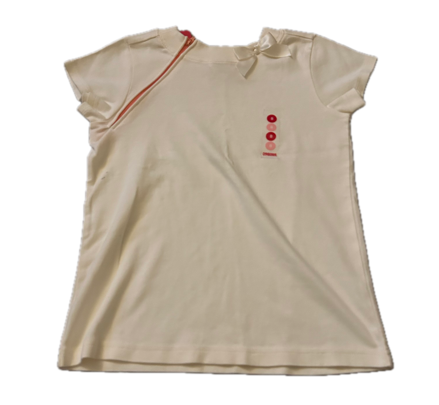 RIGHT ZIPPER White Bow