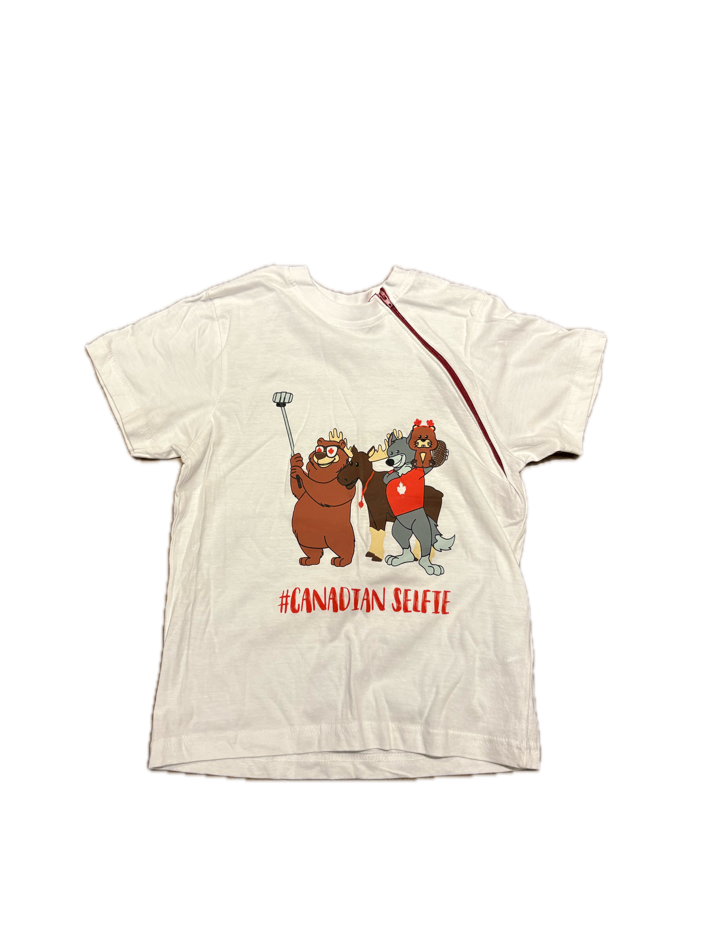 LEFT ZIPPER Canadian Selfie