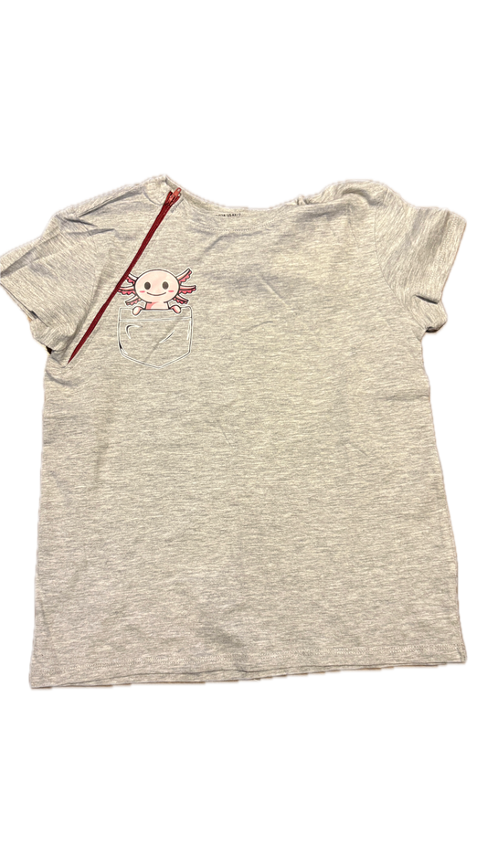 RIGHT ZIPPER Axolotl [GREY]