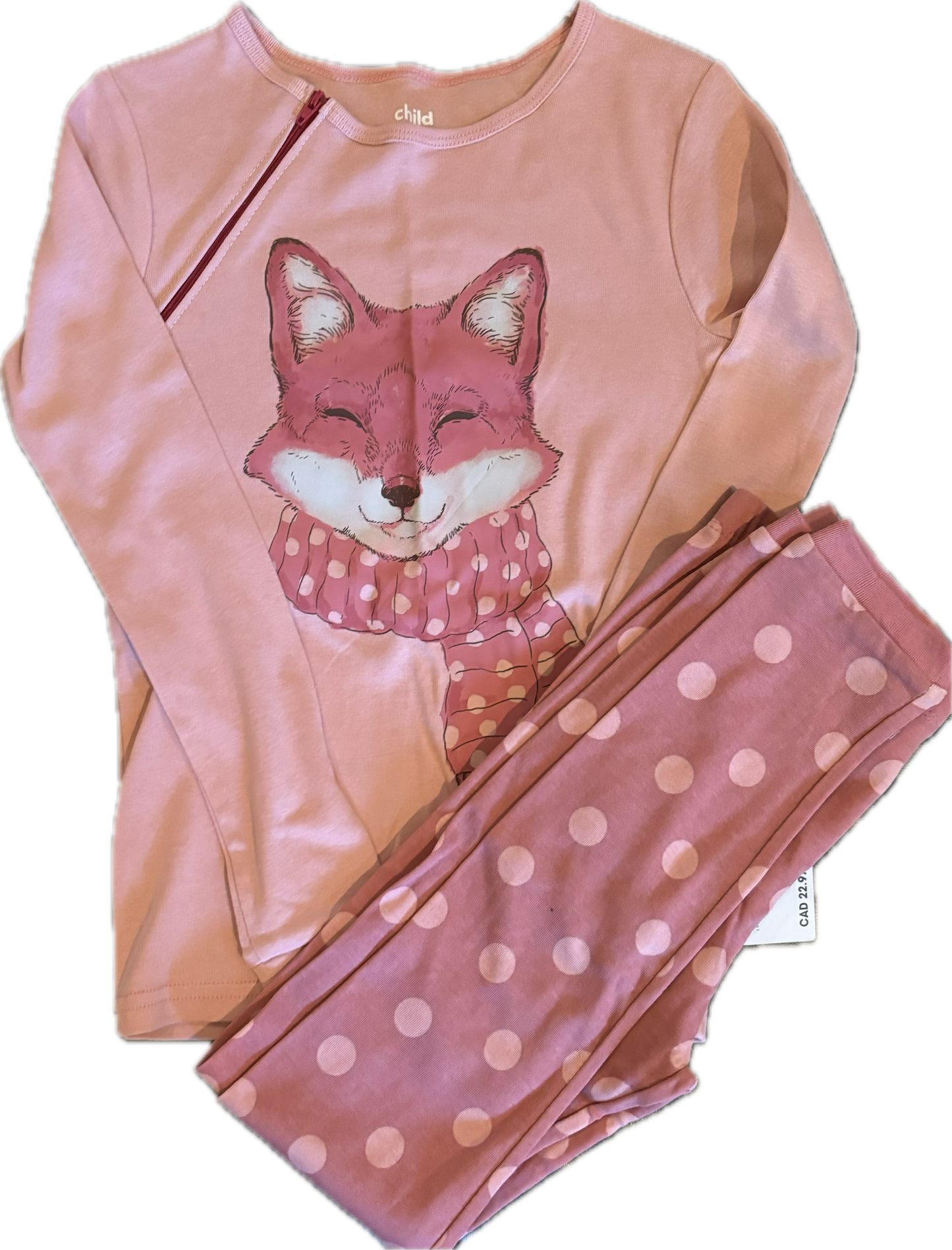 RIGHT ZIPPER Fox PJs